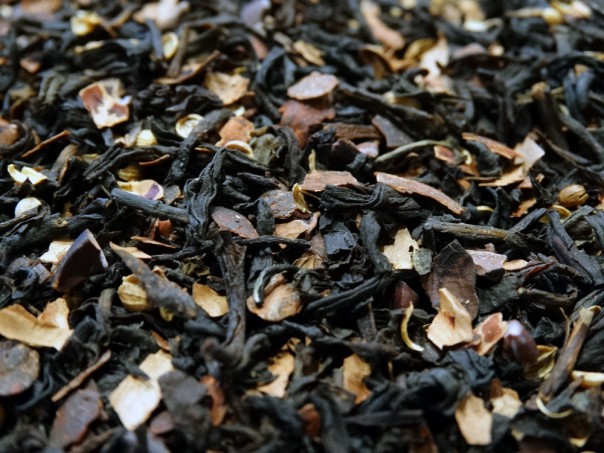 Black tea, cocoa beans, coriander