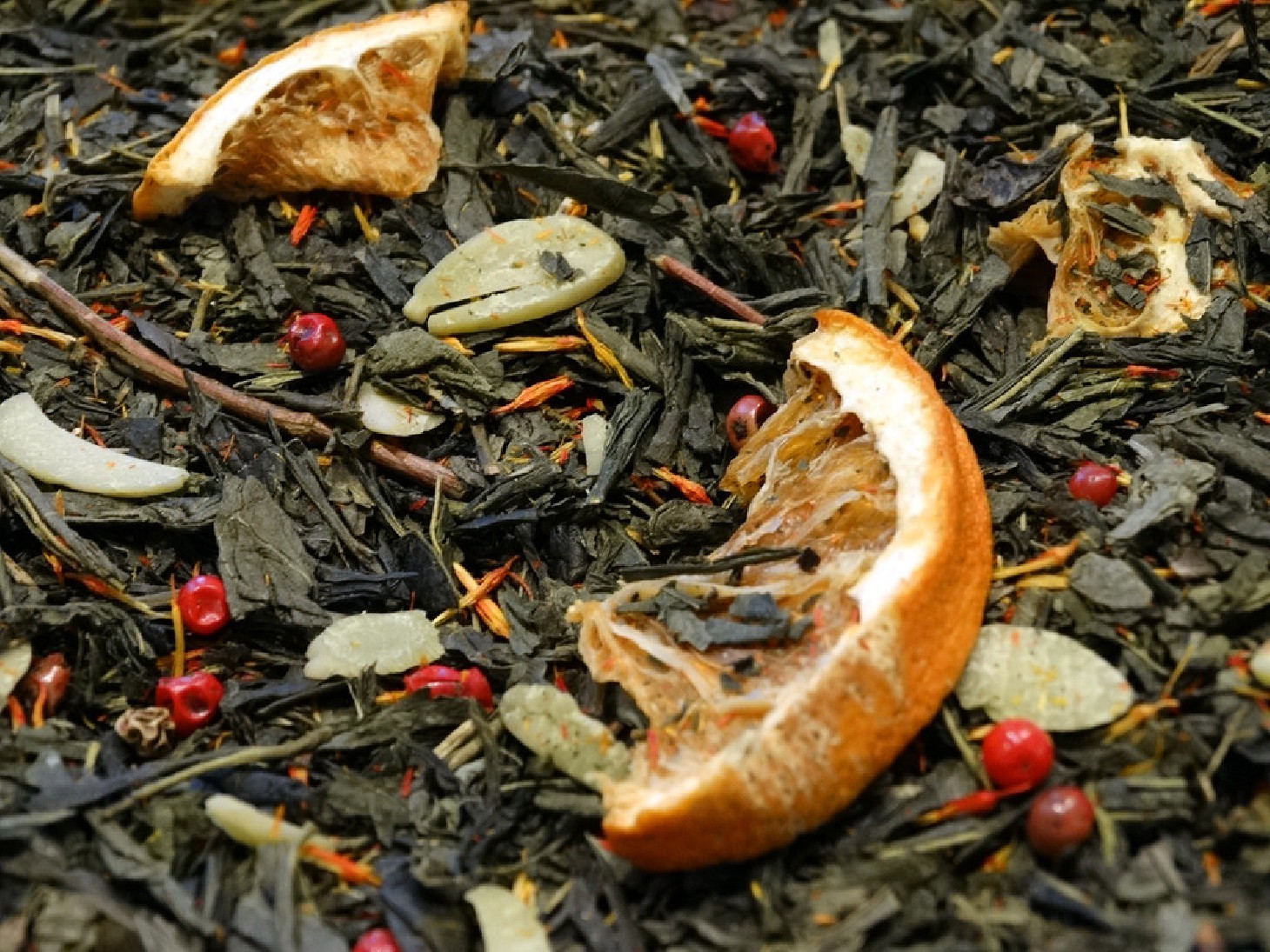 thé de noel vert amandes oranges épices par Tea & Cie comptoir de thé à Vannes 56000
