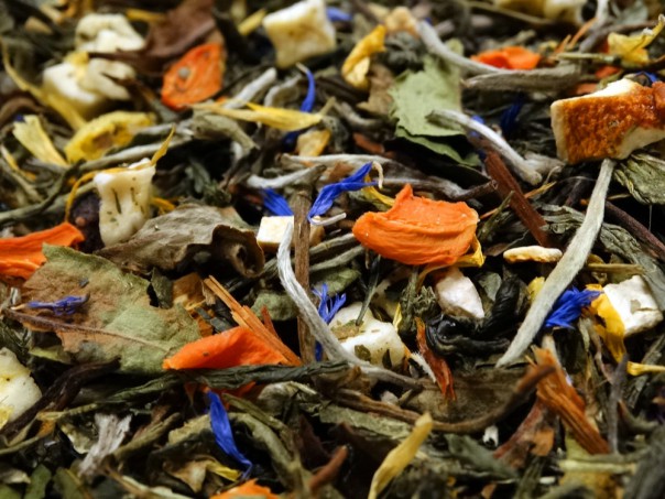 thé vert et blanc parfumé oriental blend pat Tea & cie boutique de thé sur internet