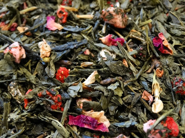 thé vert aromatisé au litchi et fraise smiley Tea & Cie boutique de thé à Vannes