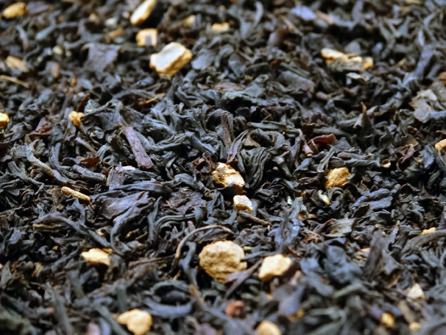 Black tea, cinnamon.