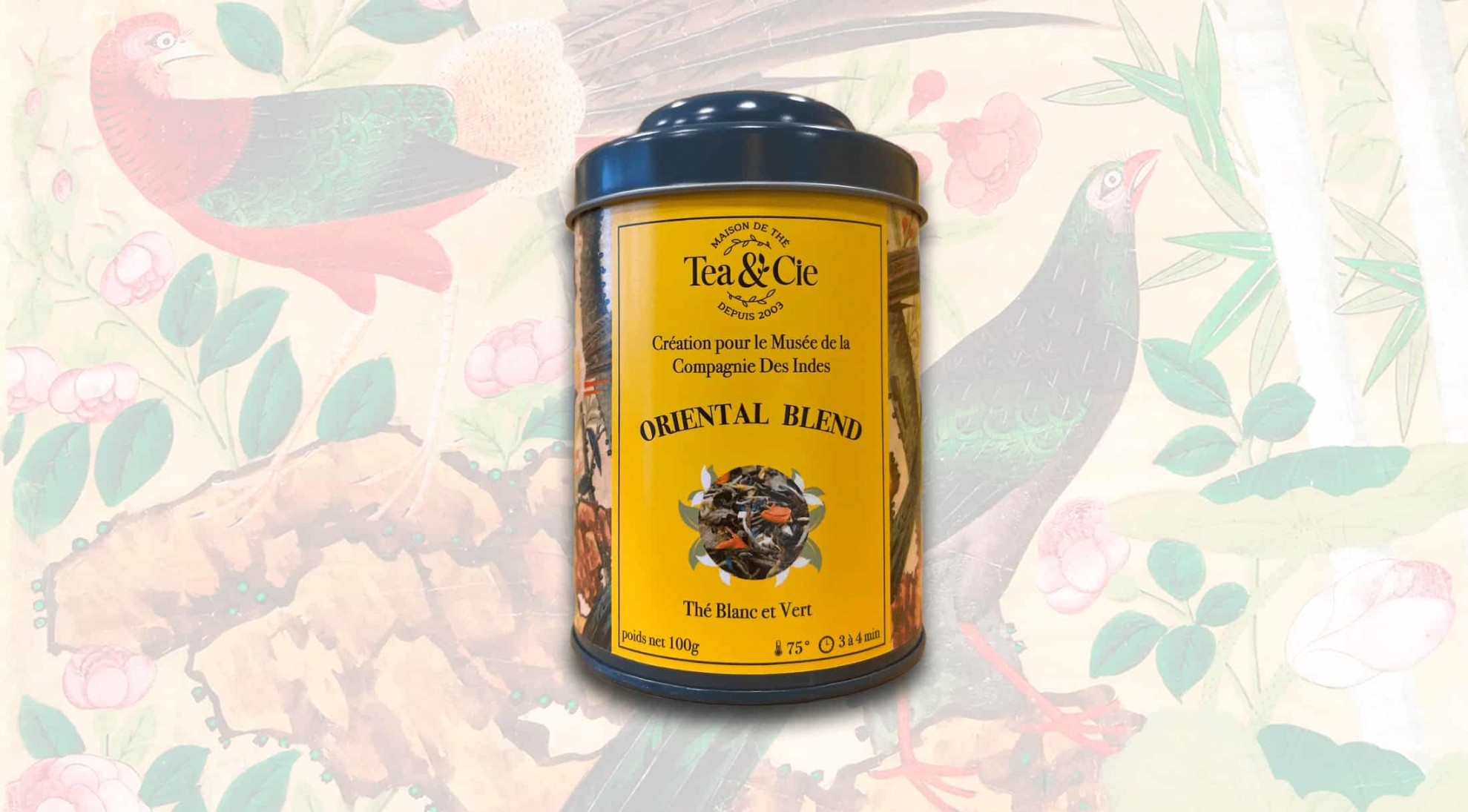 Boite collector du Thé Oriental Blend pour le Musée de la Compagnie des Indes Boite collector du Thé Oriental Blend pour le Musée de la Compagnie des Indes