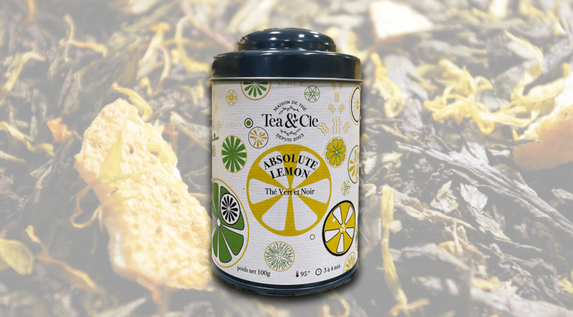 Tea & Cie et l'atelier AKA Création vous propose son best-seller l'Absolute Lemon en boîte collector